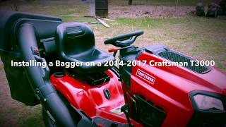 Installing a Bagger System on a Craftsman T3000 Riding Mower [upl. by Ardin654]