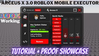 Arceus X 30 Roblox Mobile Executor Full tutorial  Showcase with proof [upl. by Percival644]