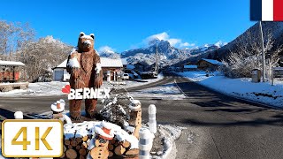 Bernex France  Winter 2022【4K】 [upl. by Enaj]