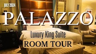 Palazzo Luxury King Suite Room Tour  July 2024 [upl. by Nahaj]