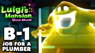 Luigis Mansion Dark Moon  Haunted Towers  B1 A Job for a Plumber Nintendo 3DS Walkthrough [upl. by Aivalf]