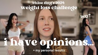 CHLOE TINGS 2024 Weight Loss Challenge my review results and HOT TAKES I have critiques lol [upl. by Wildermuth400]