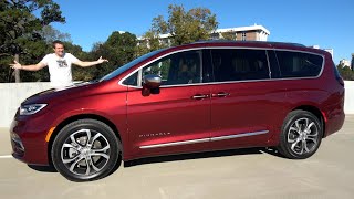 The 2021 Chrysler Pacifica Pinnacle Is a Luxury Minivan for 50000 [upl. by Almat]