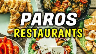 Top 20 Best Restaurants amp Food Experiences in Paros Greece  Where To Eat In Paros Greece [upl. by Haukom617]