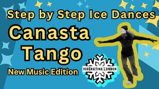 Canasta Tango Follow Along Tutorial for Ice Dance by IceSkatingLondon [upl. by Alimrahs]