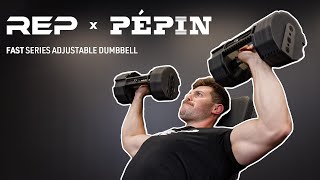 REP x PÉPIN FAST Series Adjustable Dumbbell Overview of the Best Heavy DB for Strength Training [upl. by Clara889]