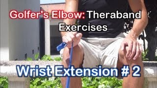 Golfers Elbow Exercises Theraband Exercises for Elbow Tendonitis [upl. by Bendix]