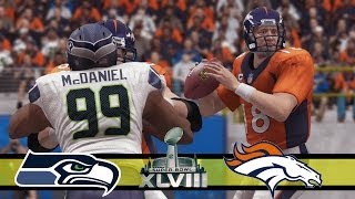 Seattle Seahawks vs Denver Broncos  Super Bowl XLVIII  Madden 25 PS4 Simulation [upl. by Eugaet]