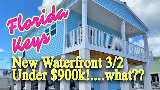 New waterfront home in the Florida Keys yes there are still deals left down here [upl. by Gayel465]