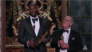 Glen Keane and Kobe Bryant  quotDear Basketballquot wins Best Animated Short Film  90th Oscars 2018 [upl. by Ivo]