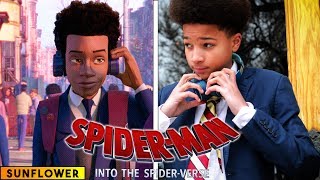 Sunflower  Spiderman Into the Spider Verse  in real life [upl. by Remoh63]