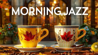 Morning Coffee with Autumn Smooth Piano Jazz Playlist amp Bossa Nova instrumental for WorkingStudying [upl. by Hewett]