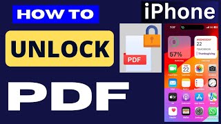 Unlock PDF Document on iPhone using UPDF App [upl. by Thordis203]