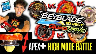 Best Beyblade Quad Drive Battle in Apex  Mode NEW Beyblade Burst Tournament [upl. by Flessel841]