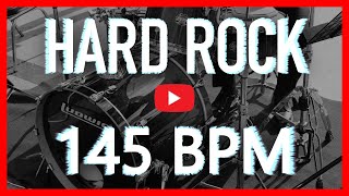 Uptempo Hard Rock Drum Track 145 BPM Drum Beat Isolated Drums HQ [upl. by Remmos]