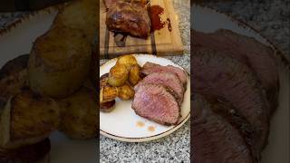 Colita inyectada con su grasa con papas… food carneargentina receta cocina steak [upl. by Eecram]