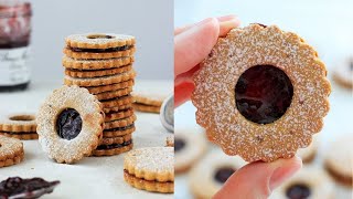 Linzer Cookies Recipe  Aisha’s Cooking [upl. by Ashli]