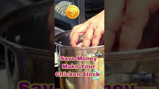 Save  Money Make Chicken Broth savemoney easy quickstock chicken [upl. by Oht]