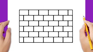 How to draw a brick wall [upl. by Beatrisa541]