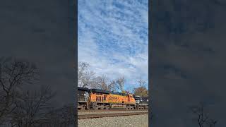 BNSF Unit on Norfolk Southern Manifest Train [upl. by Karalynn]