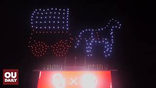 OU drone show celebrates the universitys arrival to the SEC [upl. by Sulrac]