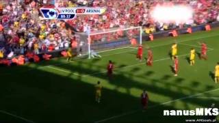 FC LiverpoolArsenal Londyn 11 Reina own goal [upl. by Dreddy]