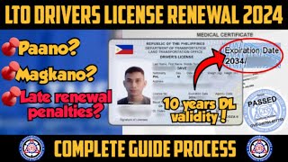 LTO DRIVERS LICENSE RENEWAL 2024  Complete guide process  step by step  motodave [upl. by Lerret]