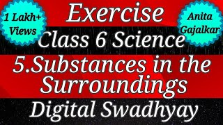 Exercise Class 6 Science 5Subsatnces in the surroundings  Their States and Properties । Std 6 sci [upl. by Akenat]