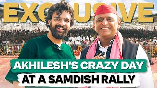 Inside Akhilesh Yadavs Wild Wild Rally ft Samdish Bhatia  Unfiltered by Samdish [upl. by Gillian732]