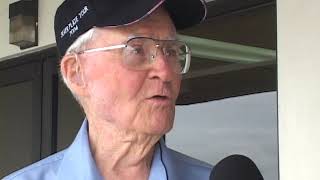 Enola Gay General Paul Tibbets return to Tinian [upl. by Iur400]