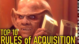 Star Treks FERENGI RULES of ACQUISITION Top 10 [upl. by Anelav552]