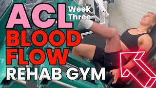 ACL Rehab  INTENSE Blood Flow Restriction Training amp Adapted Cardio Options  Week 3 Vlog [upl. by Neerbas]