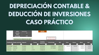 Cálculo de depreciaciones deducción de inversiones 2023 caso práctico [upl. by Otrebmal]