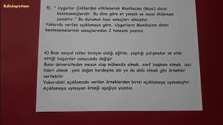 6sınıf sosyal bilgiler 1dönem 1yazılı soruları Bulbulogretmen 6sınıf sosyal [upl. by Genesa]