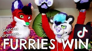 Furries vs Gamers War on TikTok w Frankie [upl. by Neils478]