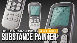 Fonts in Substance painter new feature [upl. by Nyraa]