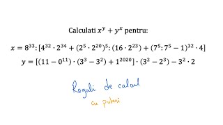 Reguli de calcul cu puteri  Exercitiu rezolvat [upl. by Stinson]