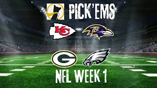 UNDERDOG FANTASY PLAYER PROPS NFL WEEK 1 BAL AT KC AND GB AT PHI underdogfantasy pickem nfl [upl. by Nereids262]