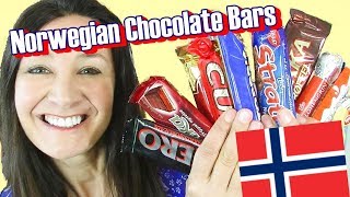 Norwegian Chocolate Candy Bar Taste Test [upl. by Airpac]