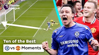 10 NOSTALGIC Man Utd vs Chelsea moments [upl. by Ellenaj60]