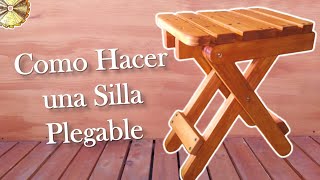 Como Hacer Una Silla Plegable de Madera Desde cero Súper Fácil [upl. by Kannry959]