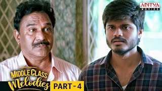 Middle Class Melodies Movie Part 4  Hindi Dubbed Movie  Anand Deverakonda  Varsha Bollamma [upl. by Nadean]