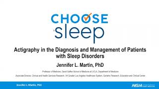 Actigraphy in the Diagnosis and Management of Patients with Sleep Disorders [upl. by Etnahsal]