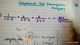 Comparison test convergent divergent comparison testmethod 1tgt pgt  dsssb  kvs maths [upl. by Aihtennek176]