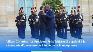 Les Présidents Félix Tshisekedi et Emmanuel Macron ont eu un entretien en têteàtête à L’Elysée [upl. by Aleik]