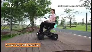 SelfBalancing Electric Wheelchair for Uphill Safety  SelfAdjustable Seat Height Mobility Chair [upl. by Mcwilliams]