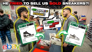 HE WAS SELLING US SOLD SNEAKERS  CASHING OUT AT SNEAKER CONVENTION [upl. by Paton]