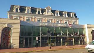 Hendaye Train Station  Gare de Hendaye on the French Spanish Irun Border [upl. by Kohsa]