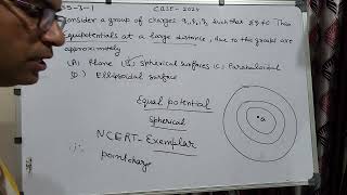 Consider a group of charges q1 q2 q3 q  Then equipotentials at a large distance due to this [upl. by Zarla]