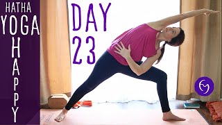 30 Minute Hatha Yoga Happiness Get Creative Day 23  Fightmaster Yoga Videos [upl. by Cousins]